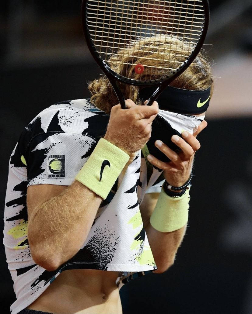 Andrey Rublev, tennis player, blonde hair, SD Phone Wallpaper