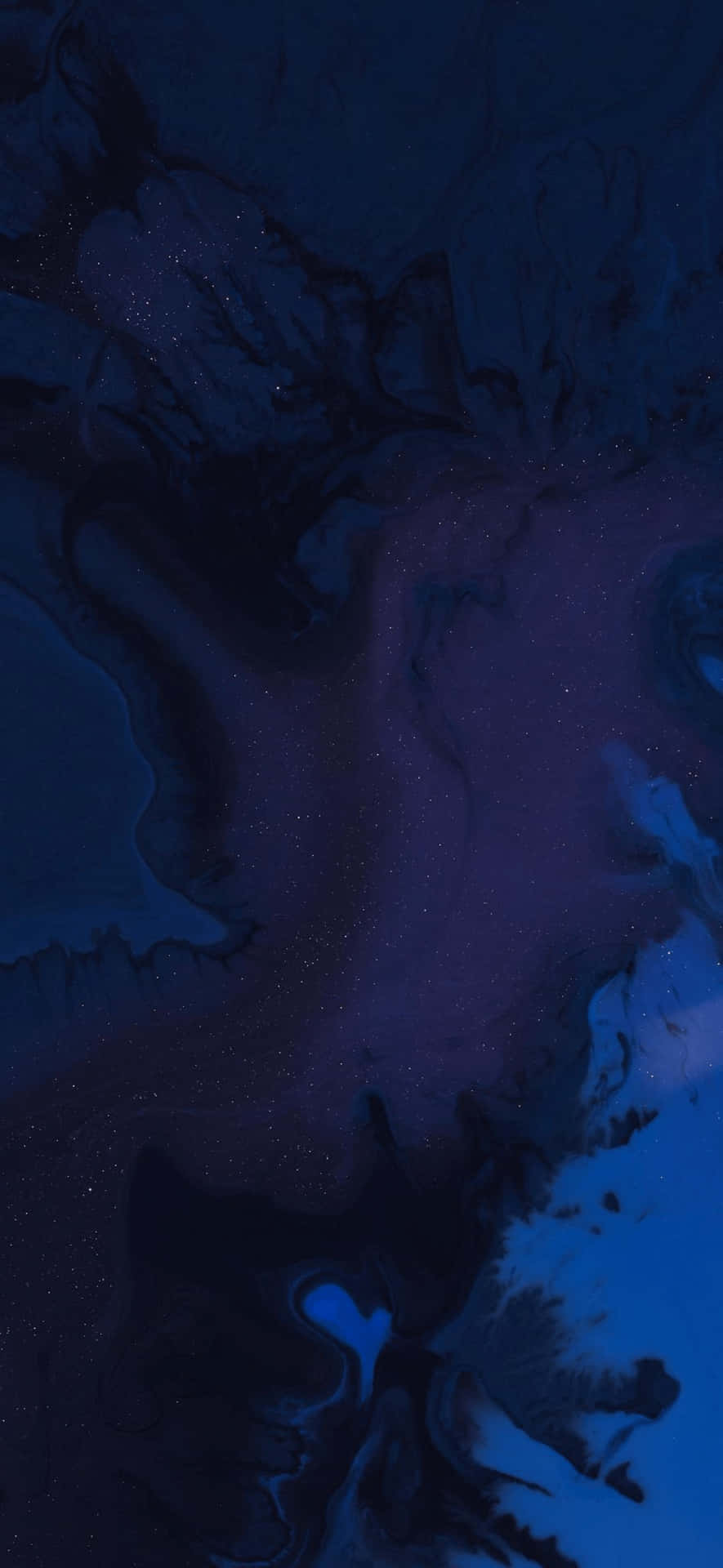 Android 10, blue, black, Full HD Phone Wallpaper