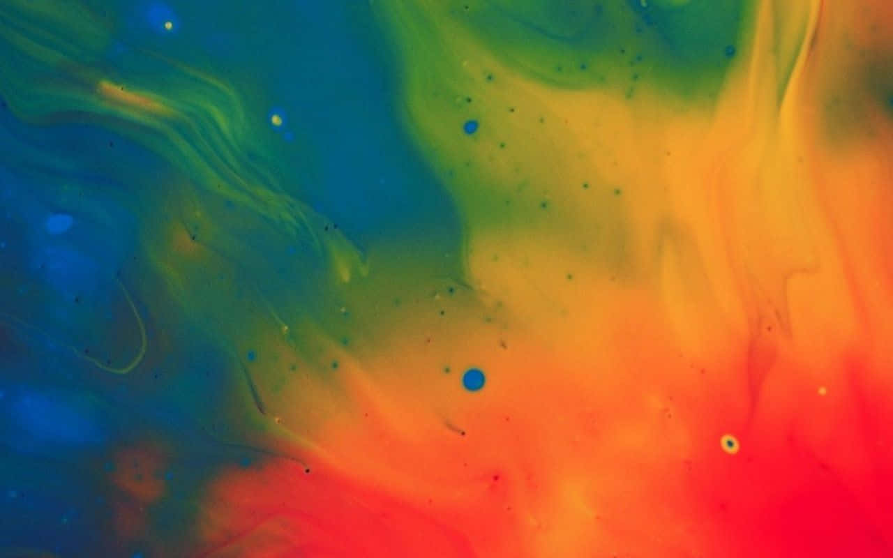 Android 10, blue, green, HD Desktop Wallpaper