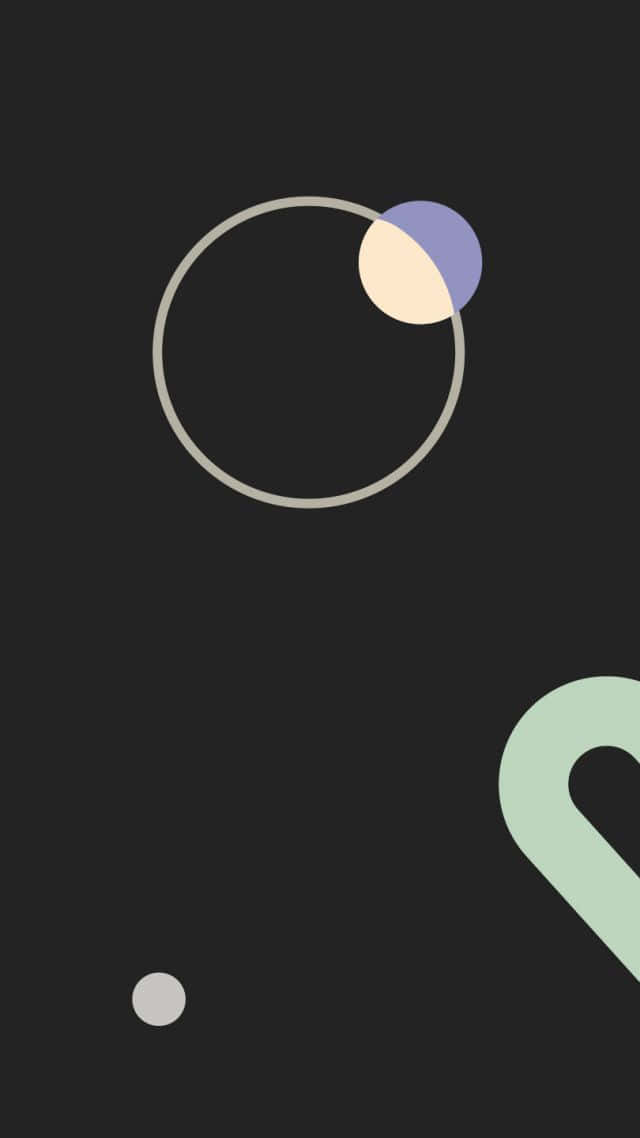 Android 10, pastel circles, curves, SD Phone Wallpaper