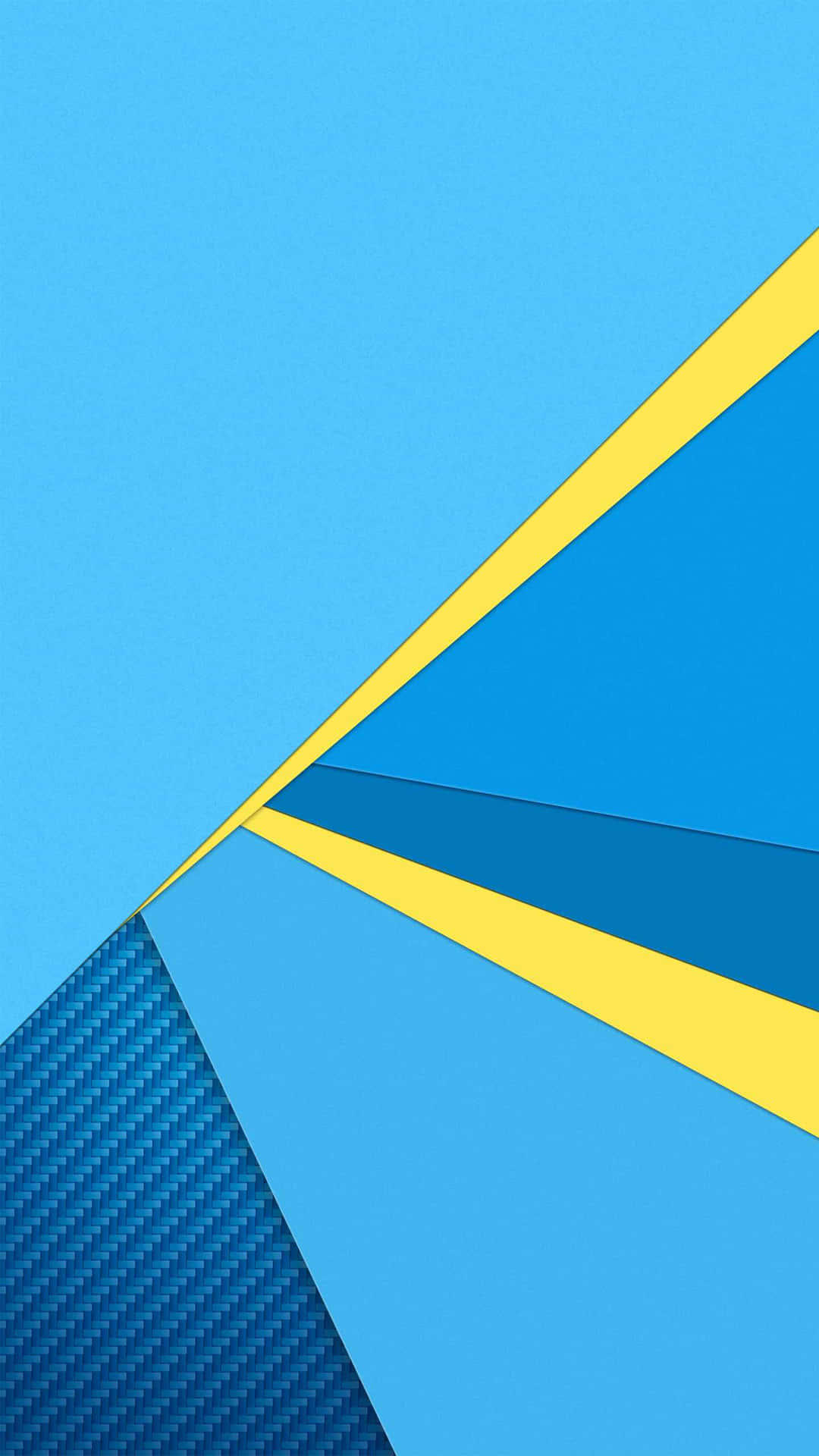 Android 10, blue, yellow, Full HD Phone Wallpaper