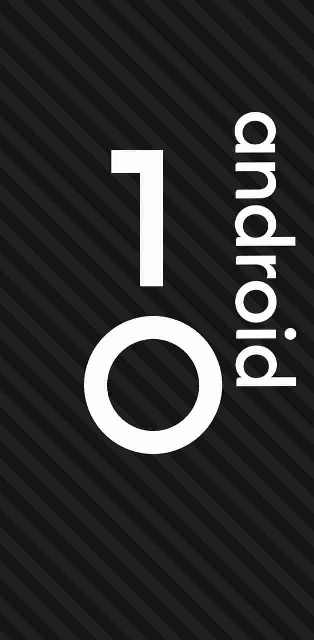 Android 10, white, black, HD Phone Wallpaper