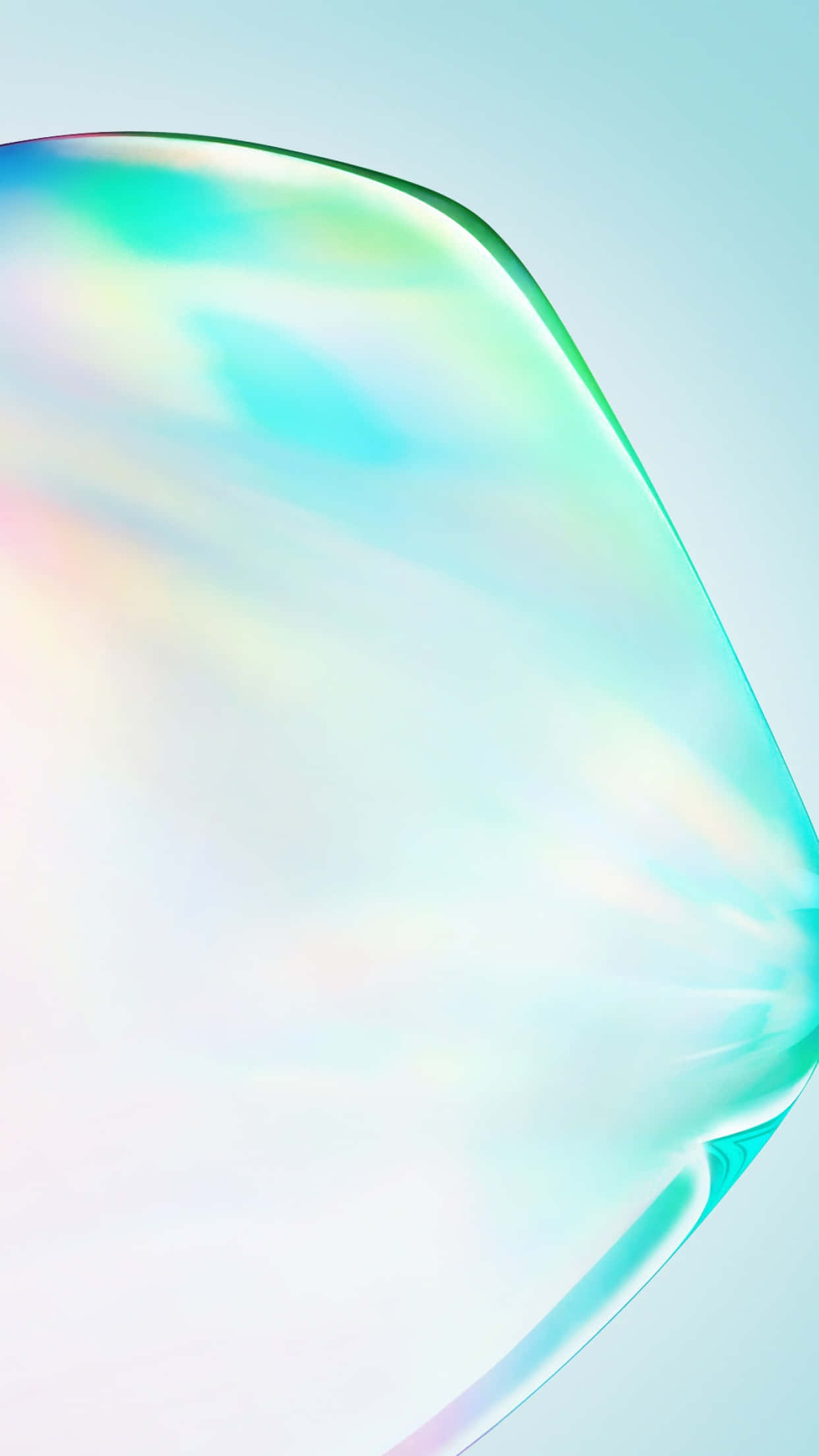 Android 10, translucent soap bubble, iridescent pastel hues, Full HD Phone Wallpaper