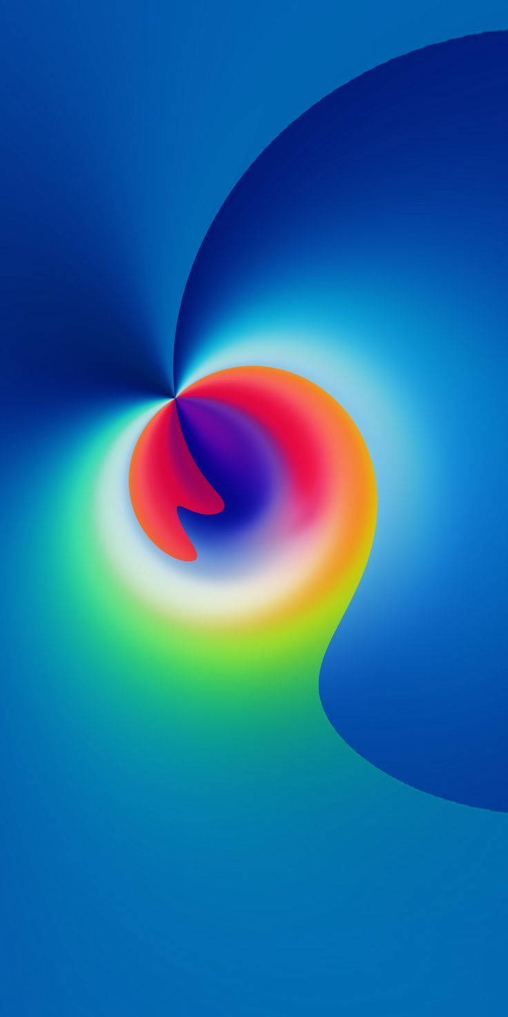 Android 11, colorful vortex, rainbow colors, HD Phone Wallpaper