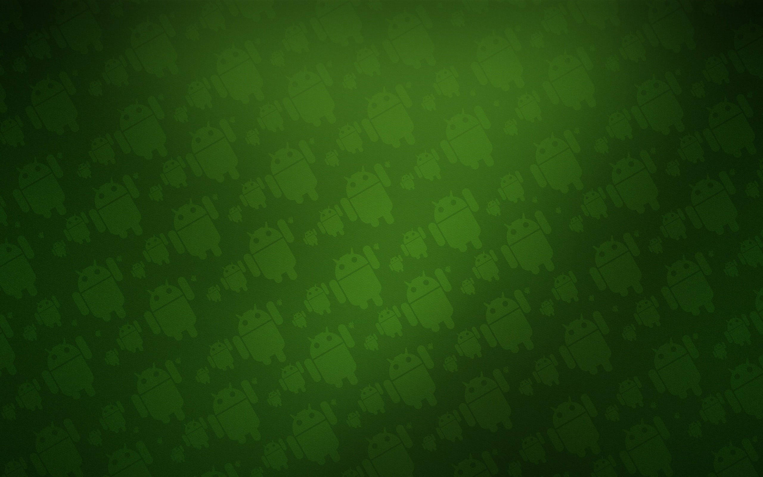 Android, logo pattern, gradient green, 2K Desktop Wallpaper