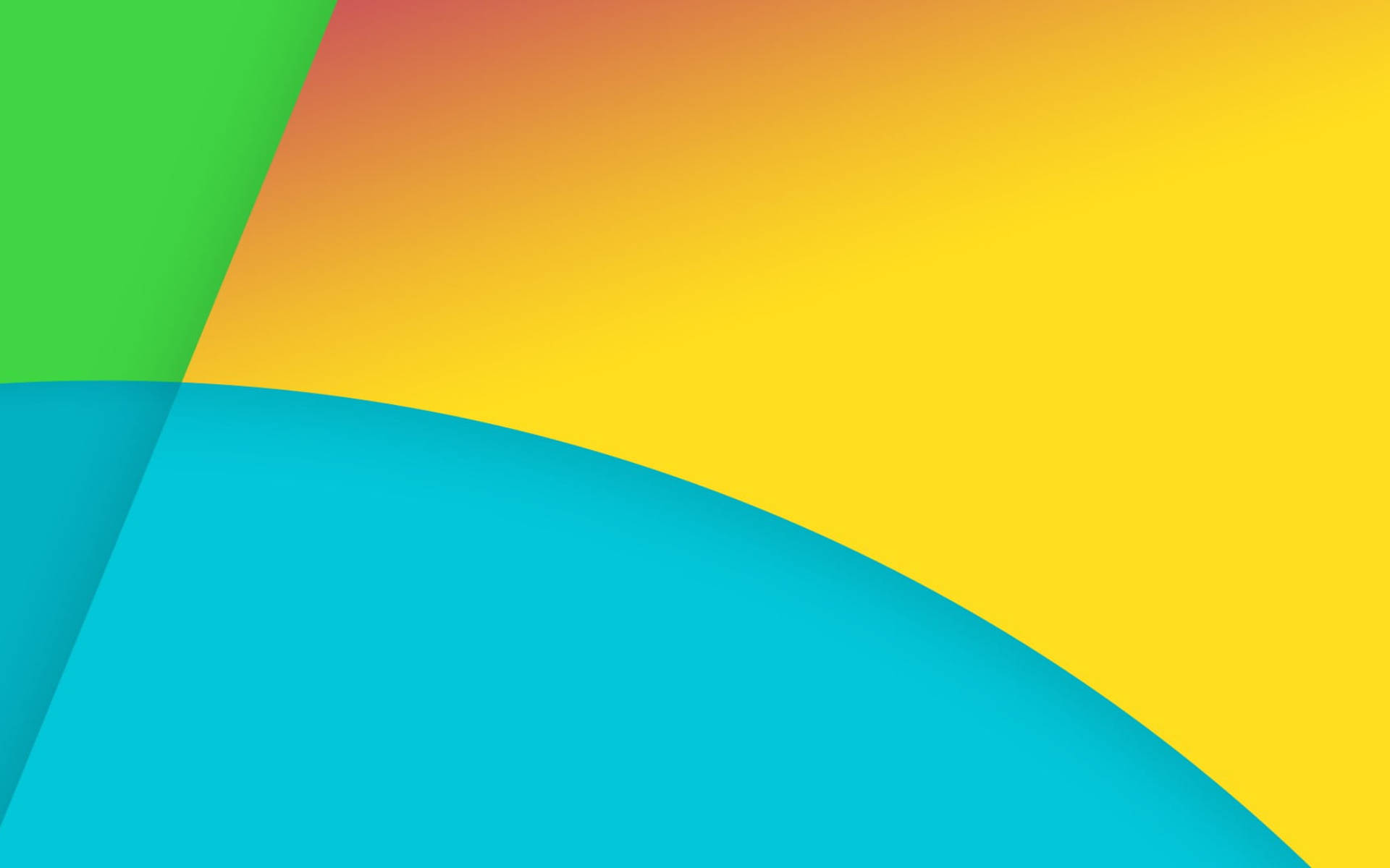 Tricolor Android Material Design, green, yellow, Full HD Desktop Wallpaper