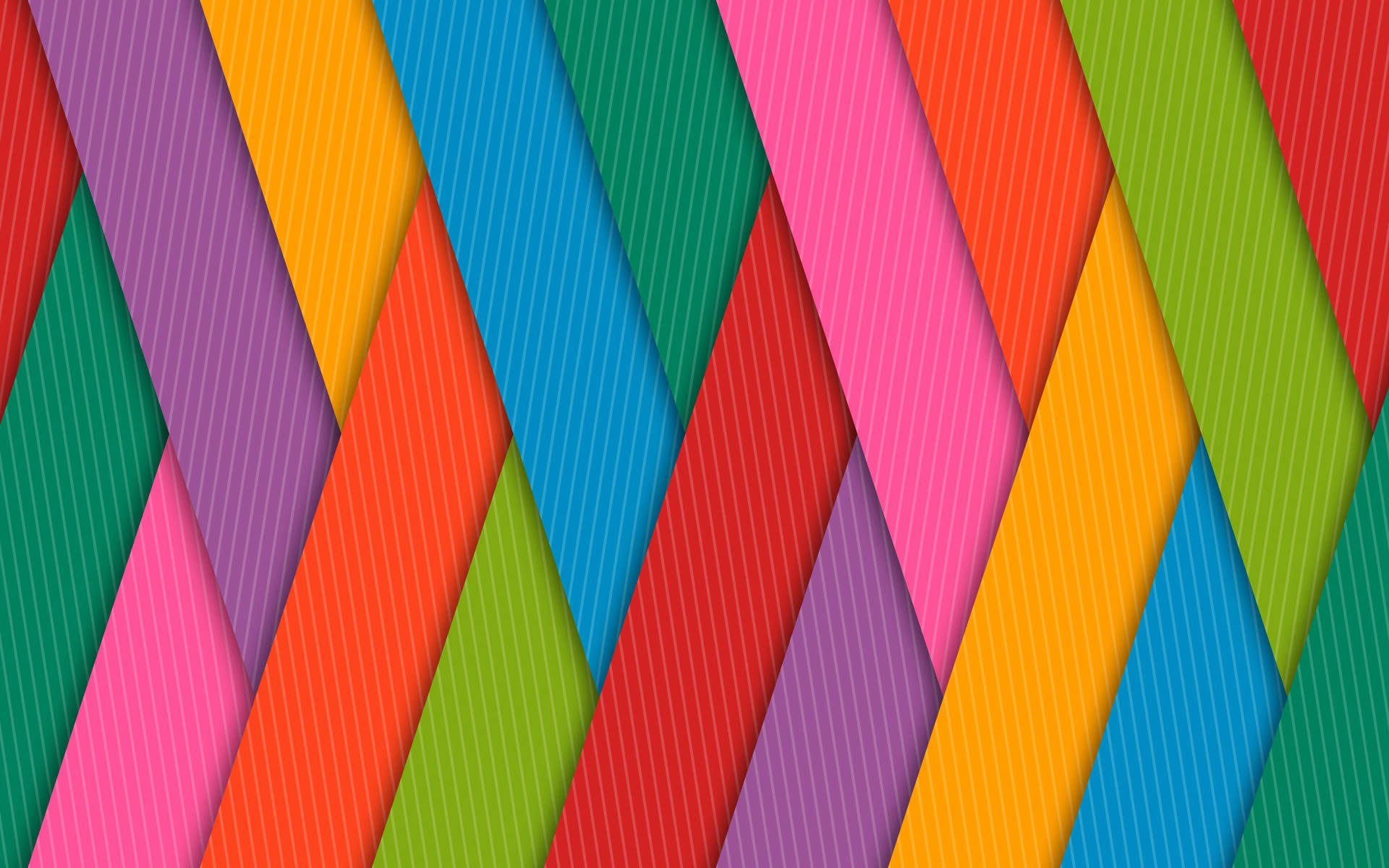Android Material Design, colorful weave, vibrant diagonal ribbed stripes, Full HD Desktop Wallpaper