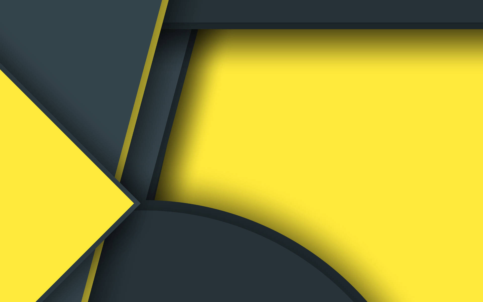 yellow, black, android material design, Full HD Desktop Wallpaper