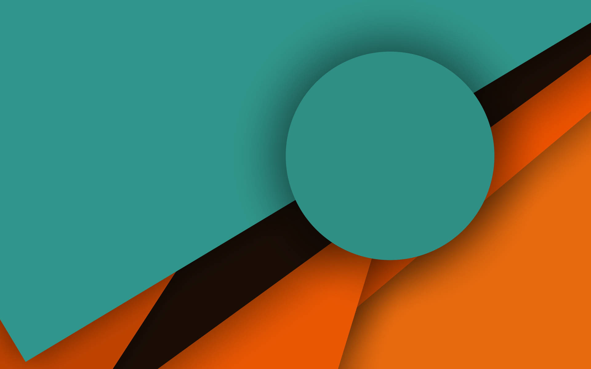 teal, orange, black, Full HD Desktop Wallpaper