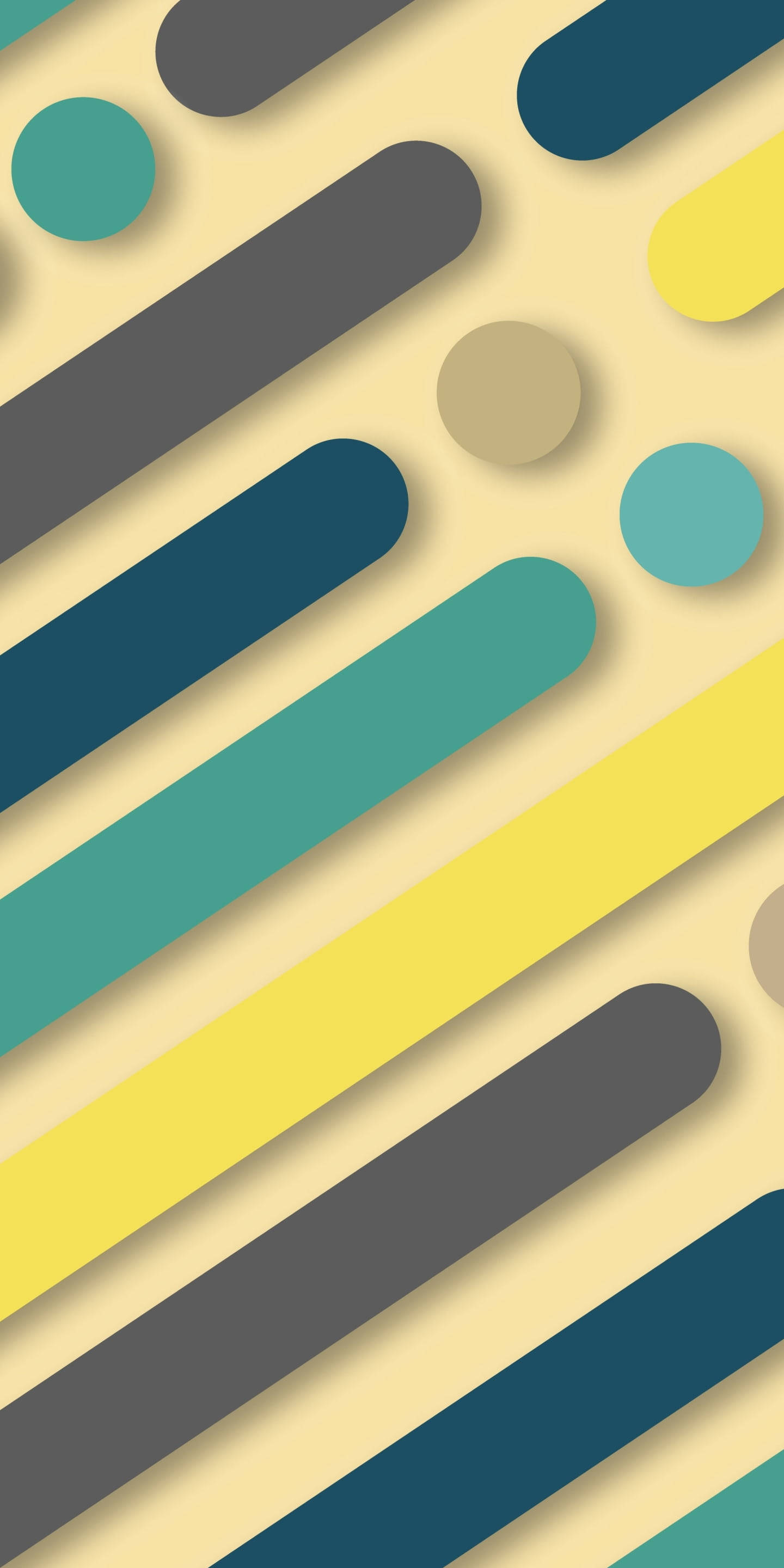 geometric shapes, minimalist android, teal, 2K Phone Wallpaper