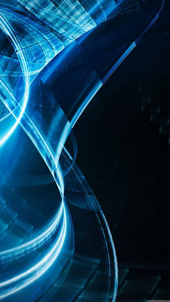 blue lines, flower, Android Phone, SD Phone Wallpaper