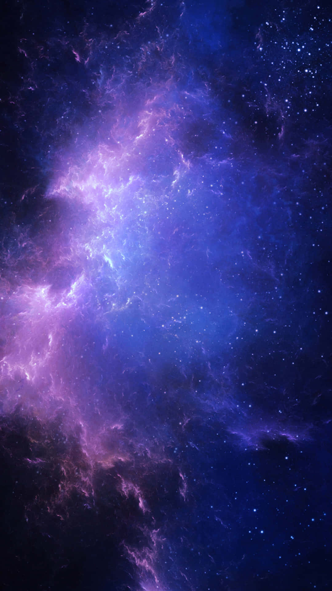 Android Space, cosmic nebula, vibrant purple, Full HD Phone Wallpaper