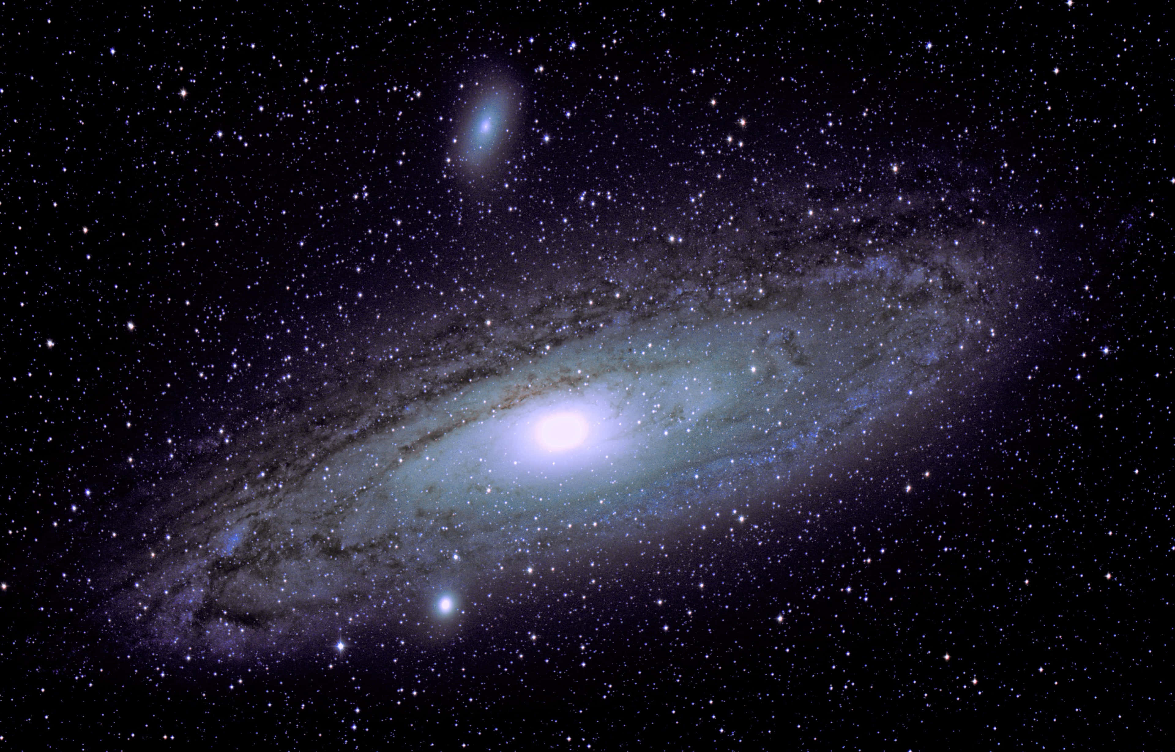 Andromeda Galaxy, 4K, blue, 4K Desktop Wallpaper