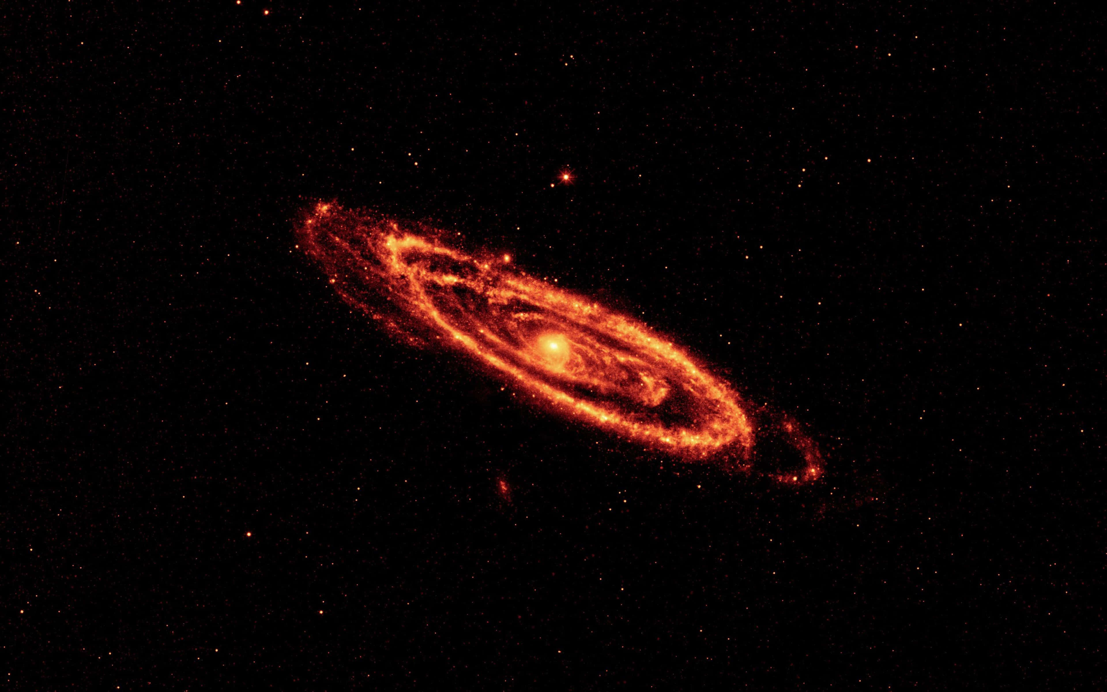 Andromeda Galaxy, 4K, fiery spiral galaxy, 4K Desktop Wallpaper