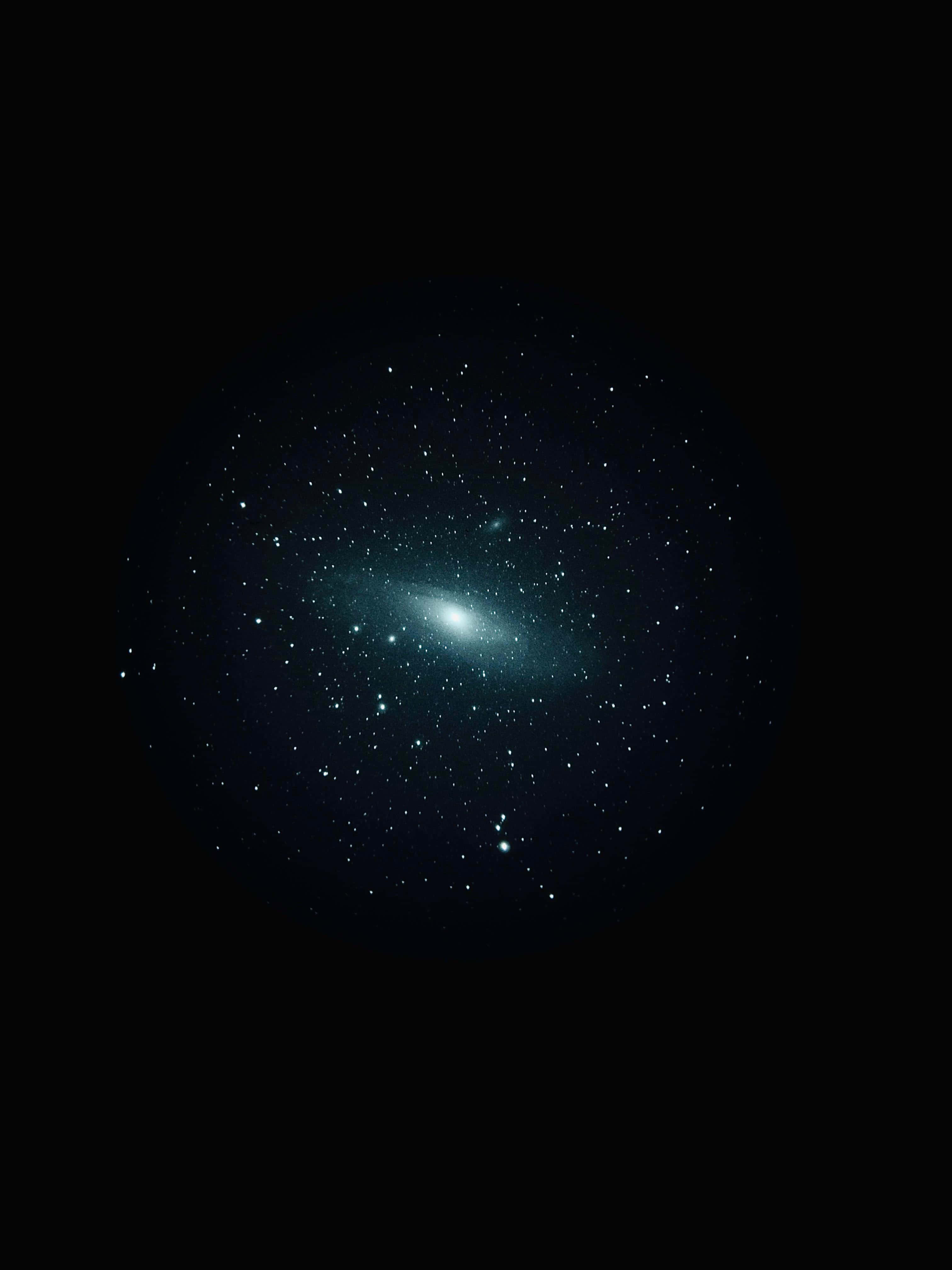 Andromeda Galaxy, 4K, turquoise, 4K Phone Wallpaper
