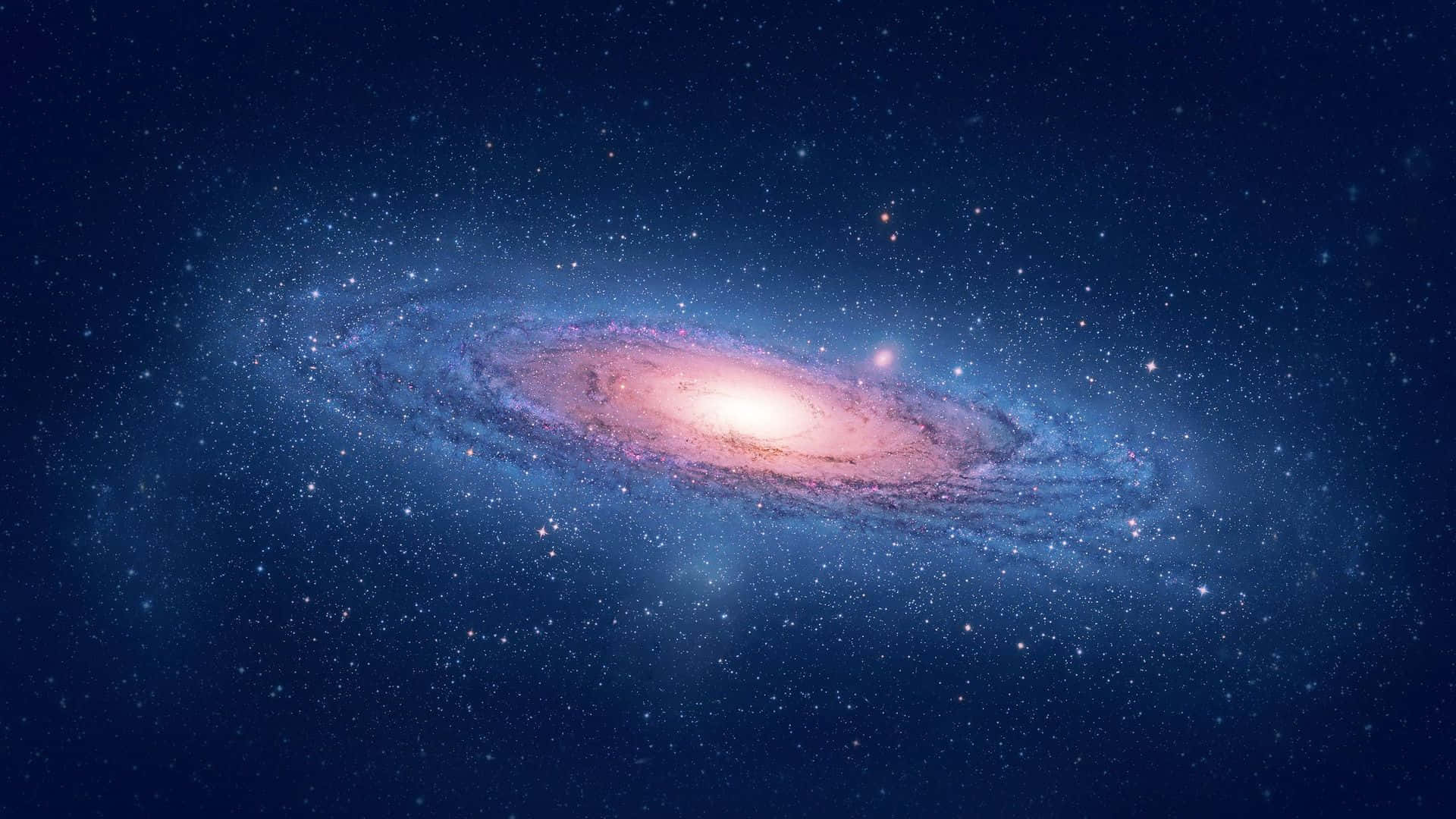 Andromeda Galaxy, 4K, pink, Full HD Desktop Wallpaper
