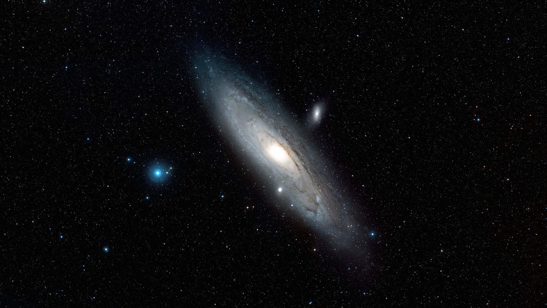 Andromeda Galaxy, 360 View, spiral galaxy, Full HD Desktop Wallpaper