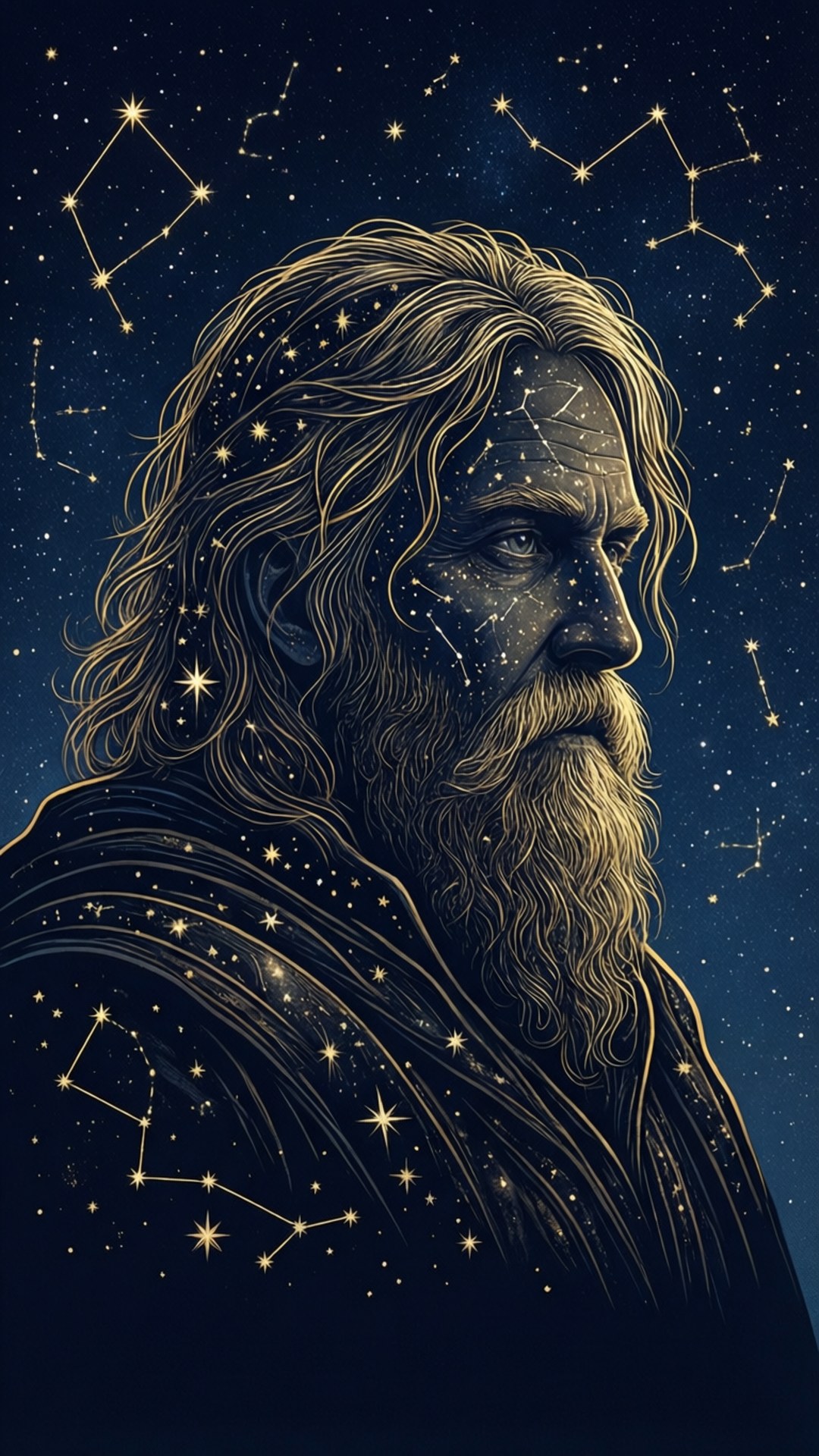 Sapkowski, celestial, silhouette, Full HD Phone Wallpaper