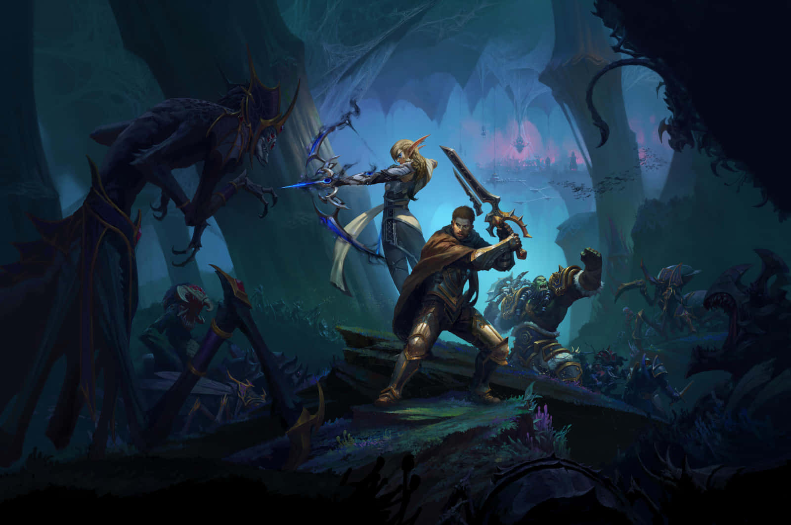 Anduin Wrynn, epic battle, fantasy warrior, HD Desktop Wallpaper