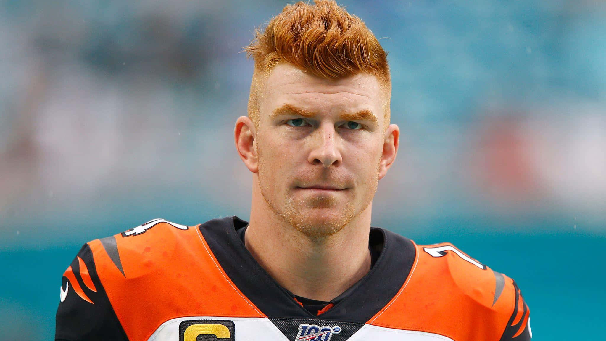Andy Dalton, orange, black, Full HD Desktop Wallpaper