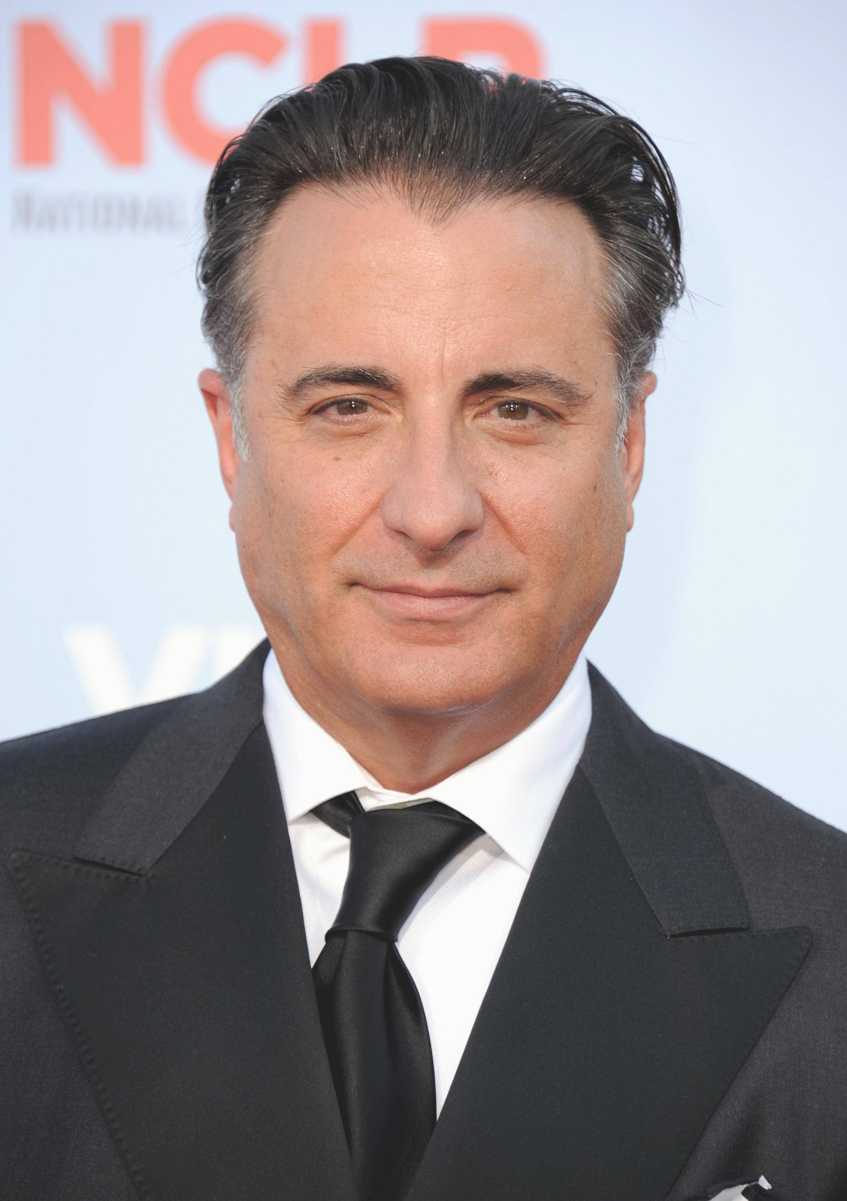 Andy Garcia, black suit, tie, 2K Phone Wallpaper