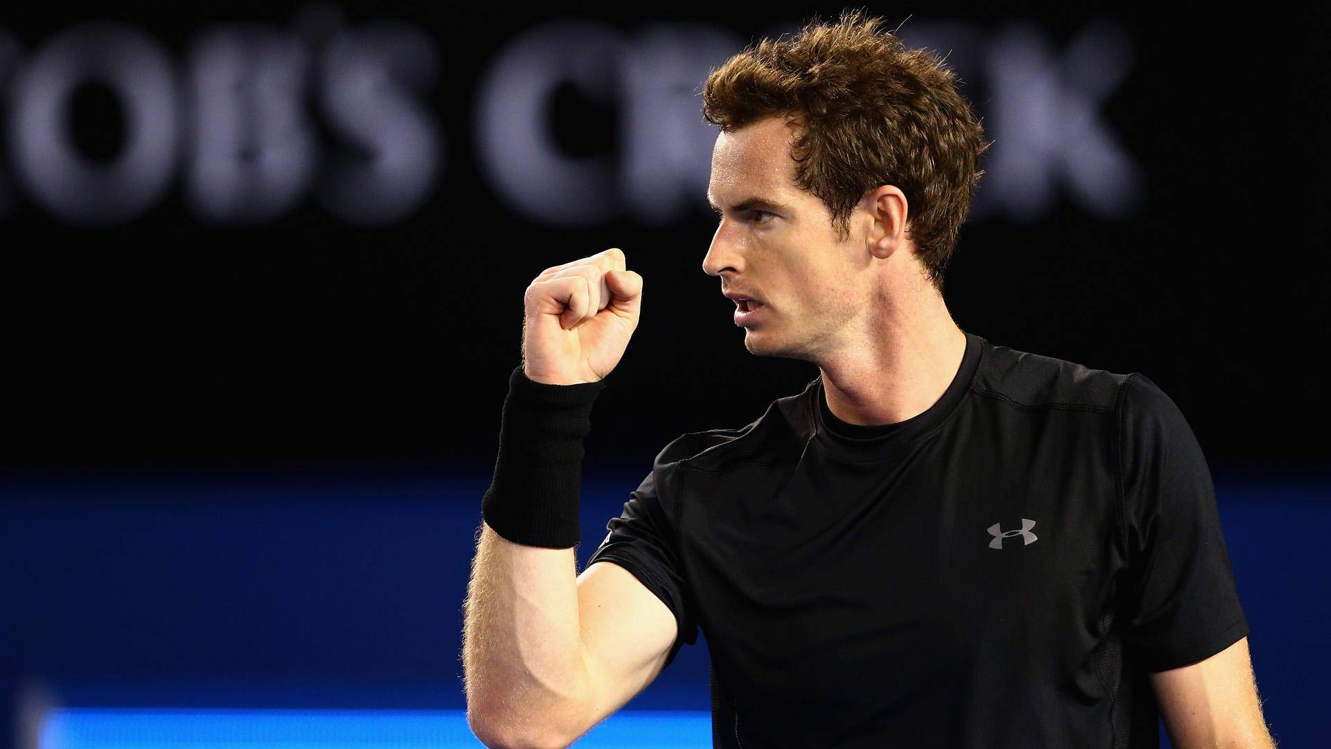 Andy Murray, tennis player, night match, Full HD Desktop Wallpaper