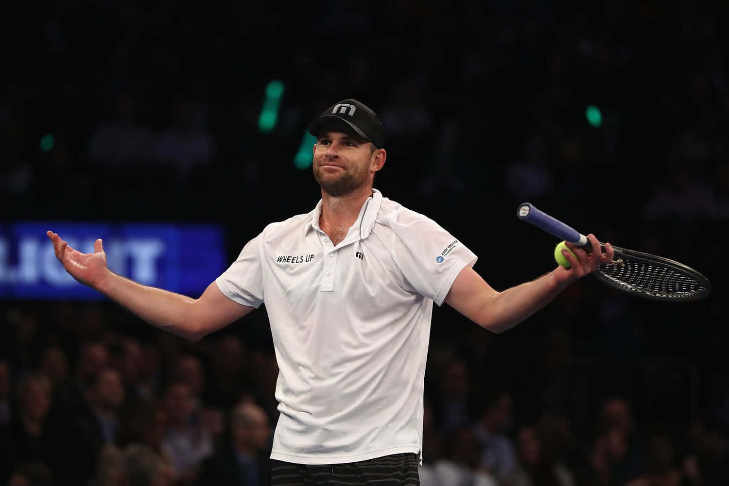 Andy Roddick, white shirt, cap, HD Desktop Wallpaper