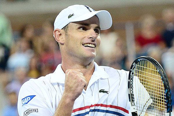 Andy Roddick, tennis match, white cap, SD Desktop Wallpaper