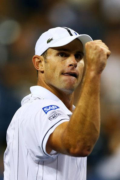 Andy Roddick, white uniform, cap, SD Phone Wallpaper