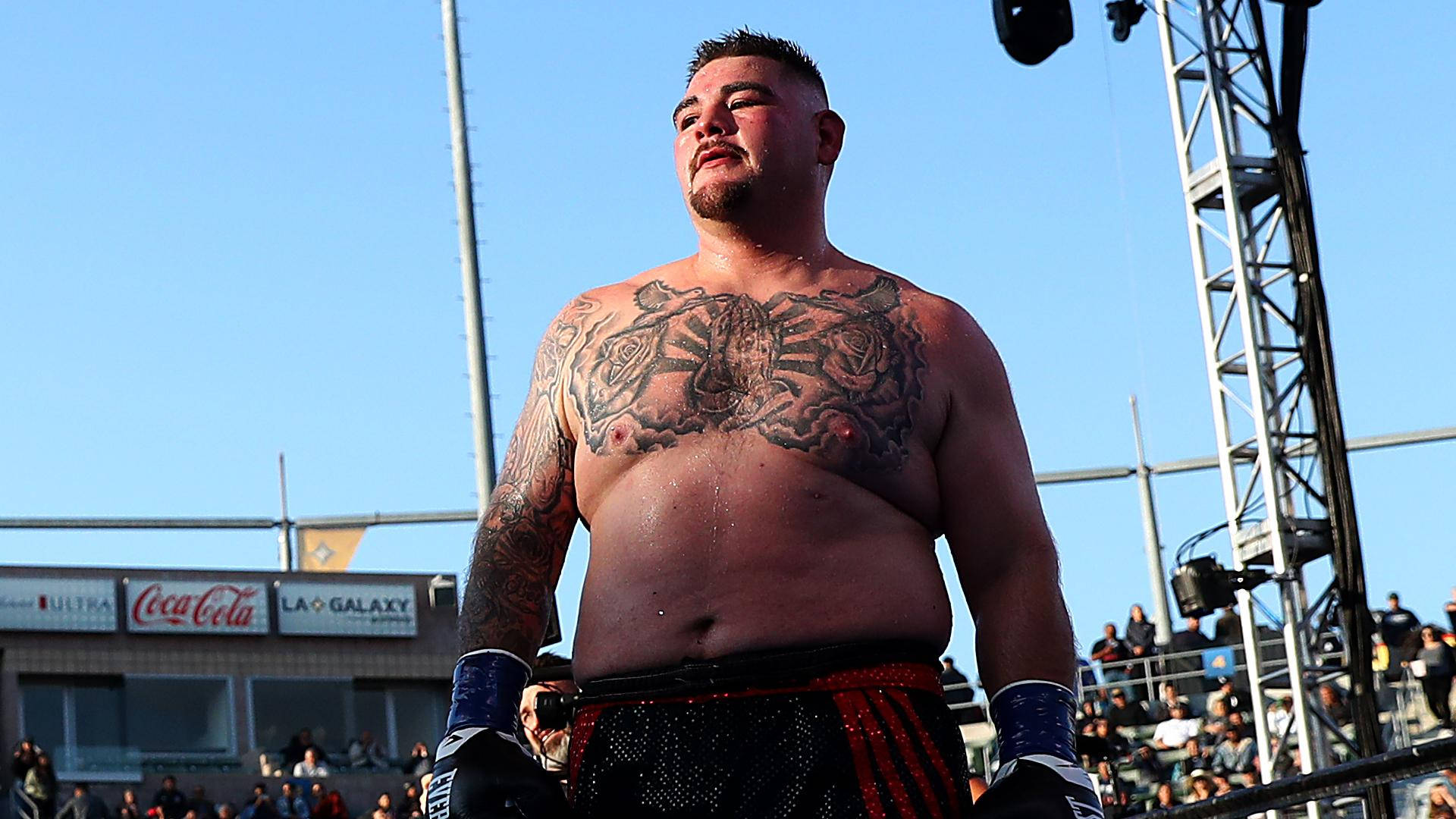Andy Ruiz, stadium, bright daylight, Full HD Desktop Wallpaper