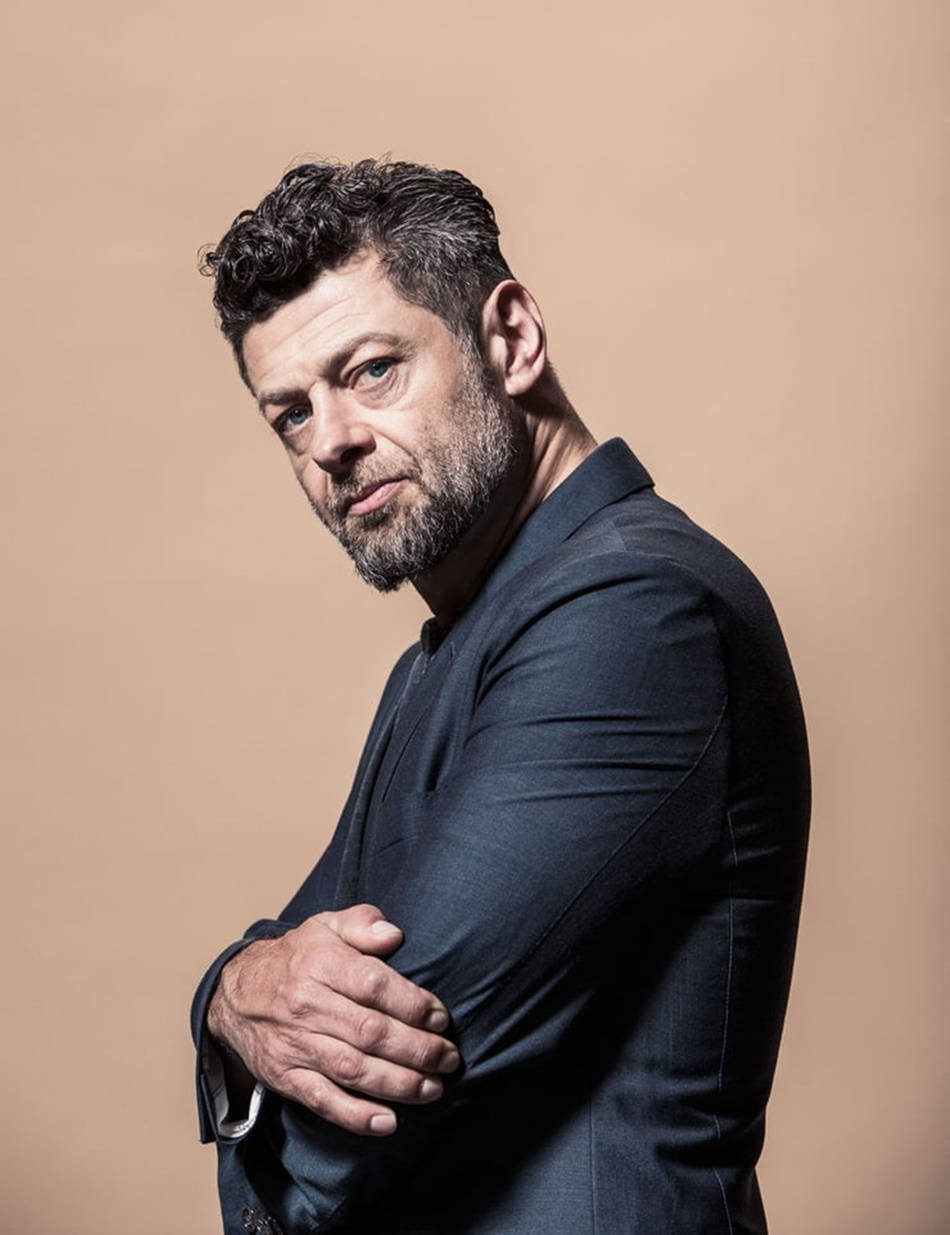 Andy Serkis, beard, dark suit, SD Phone Wallpaper