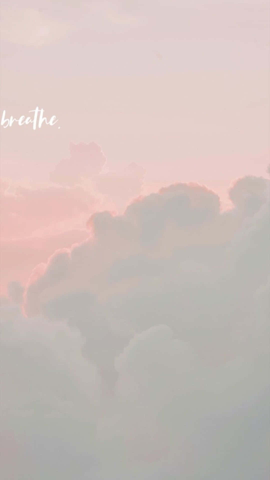 angel aesthetic clouds, pastel pink, gray, Full HD Phone Wallpaper