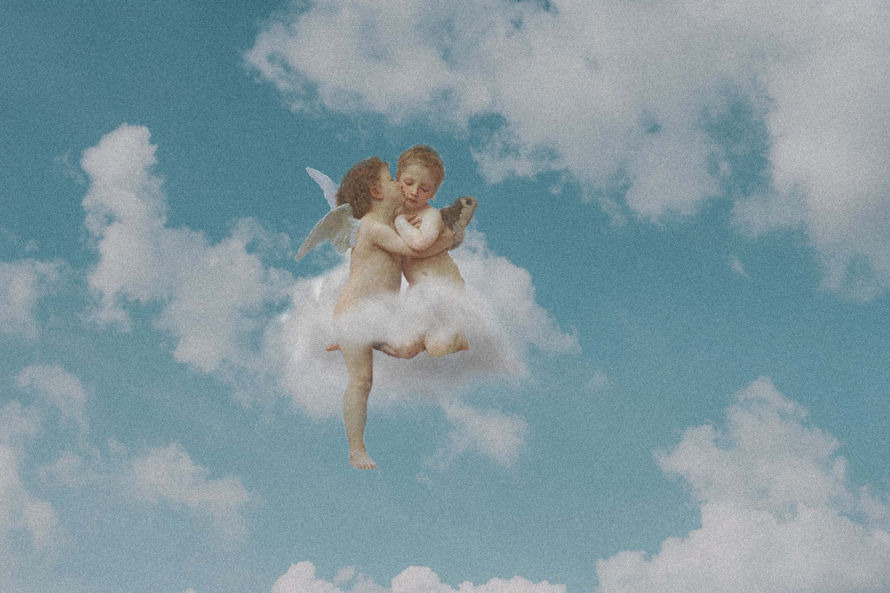 angel aesthetic clouds, cherubic angels, fluffy cloud, 2K Desktop Wallpaper
