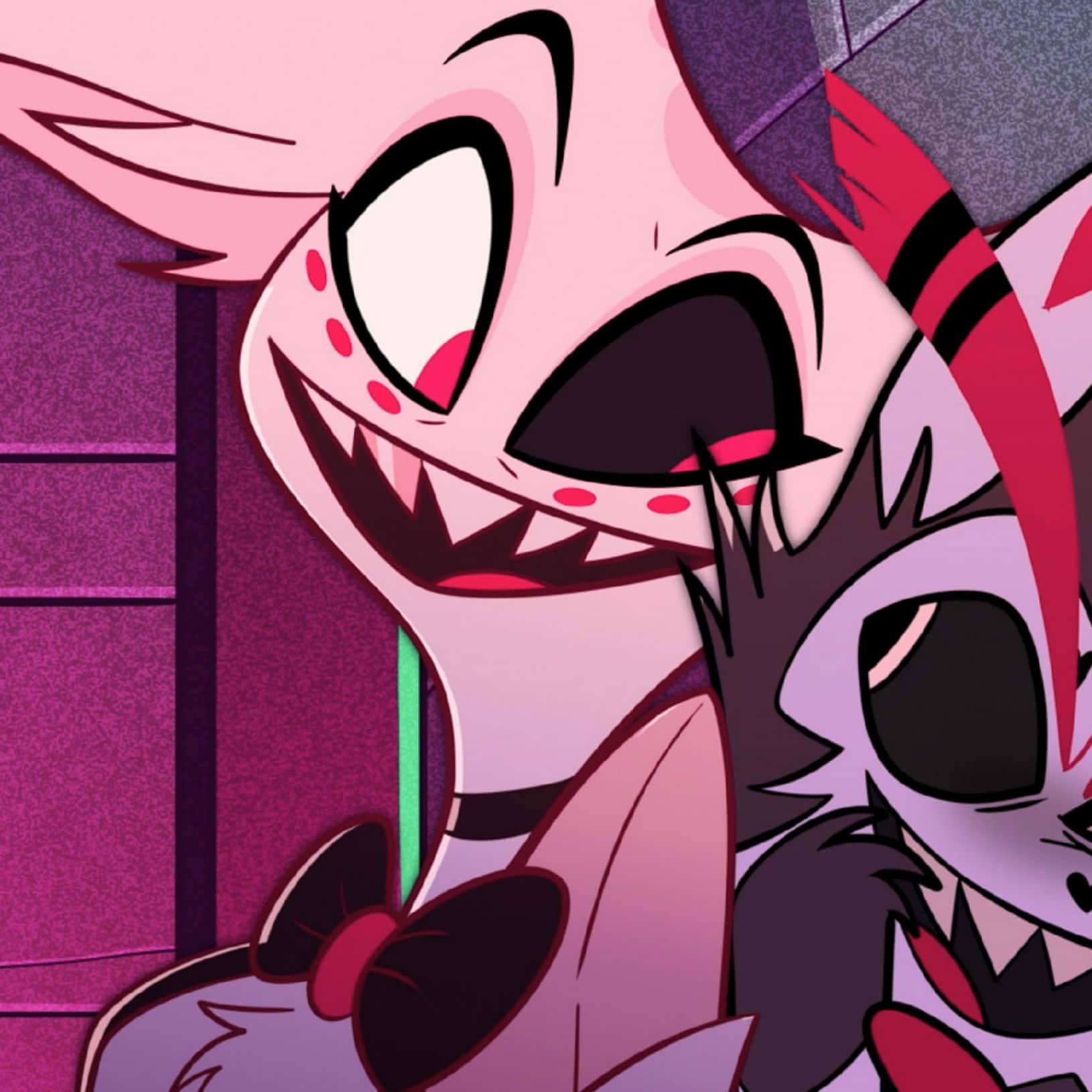Angel Dust, cartoon character profile, pink-skinned animated devil, HD Desktop Wallpaper