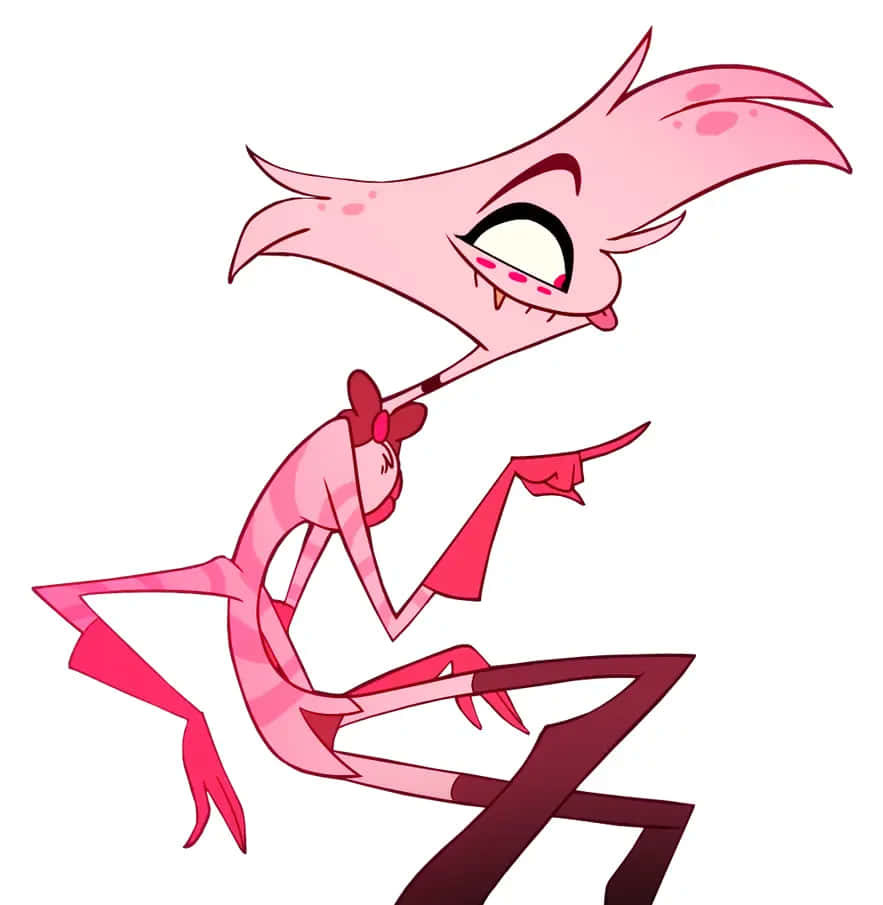 Angel Dust, pink, cartoon, SD Phone Wallpaper