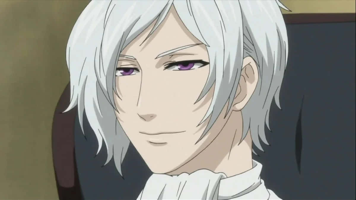 Angela Blanc, anime character, silver hair, SD Desktop Wallpaper