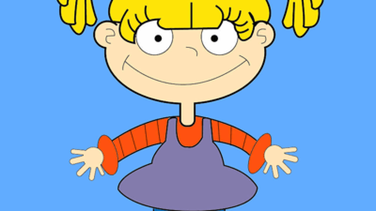 Angelica Pickles, blonde pigtails, purple dress, HD Desktop Wallpaper