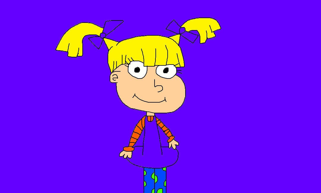 Angelica Pickles, blue violet, yellow pigtails, SD Desktop Wallpaper