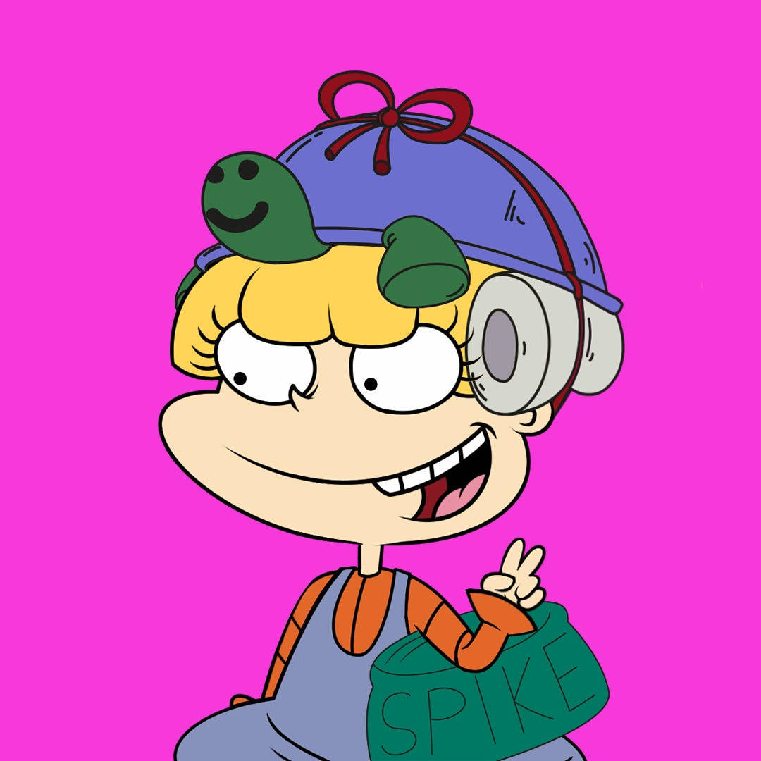Angelica, turtle cap, blonde hair, SD Desktop Wallpaper