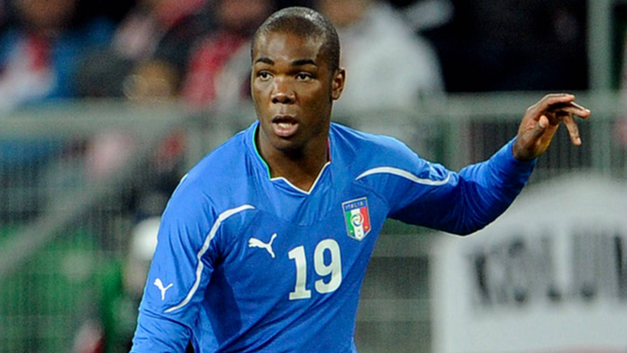 Angelo Ogbonna, blue Italy jersey, number 19, Full HD Desktop Wallpaper