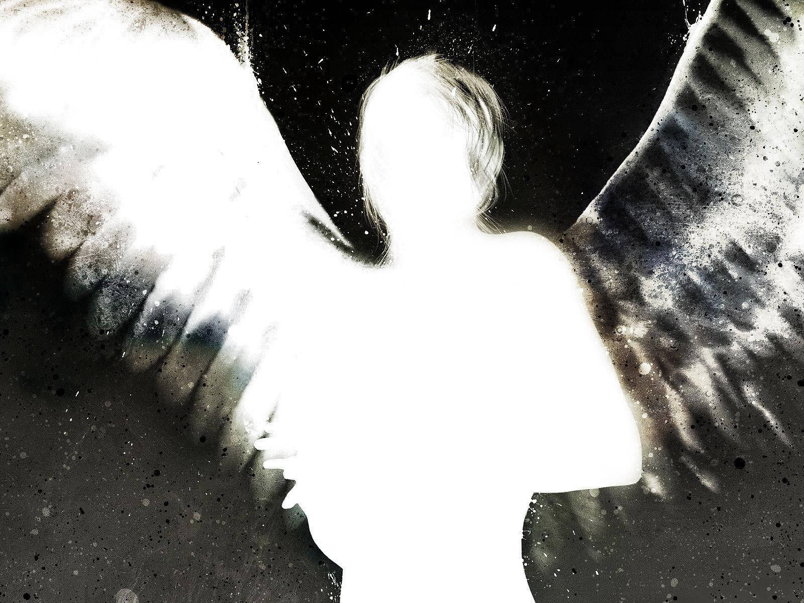 Angels In Heaven, wings, unseen face, HD Desktop Wallpaper