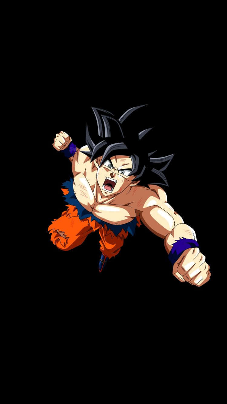 Goku, orange gi, blue wristbands, HD Phone Wallpaper