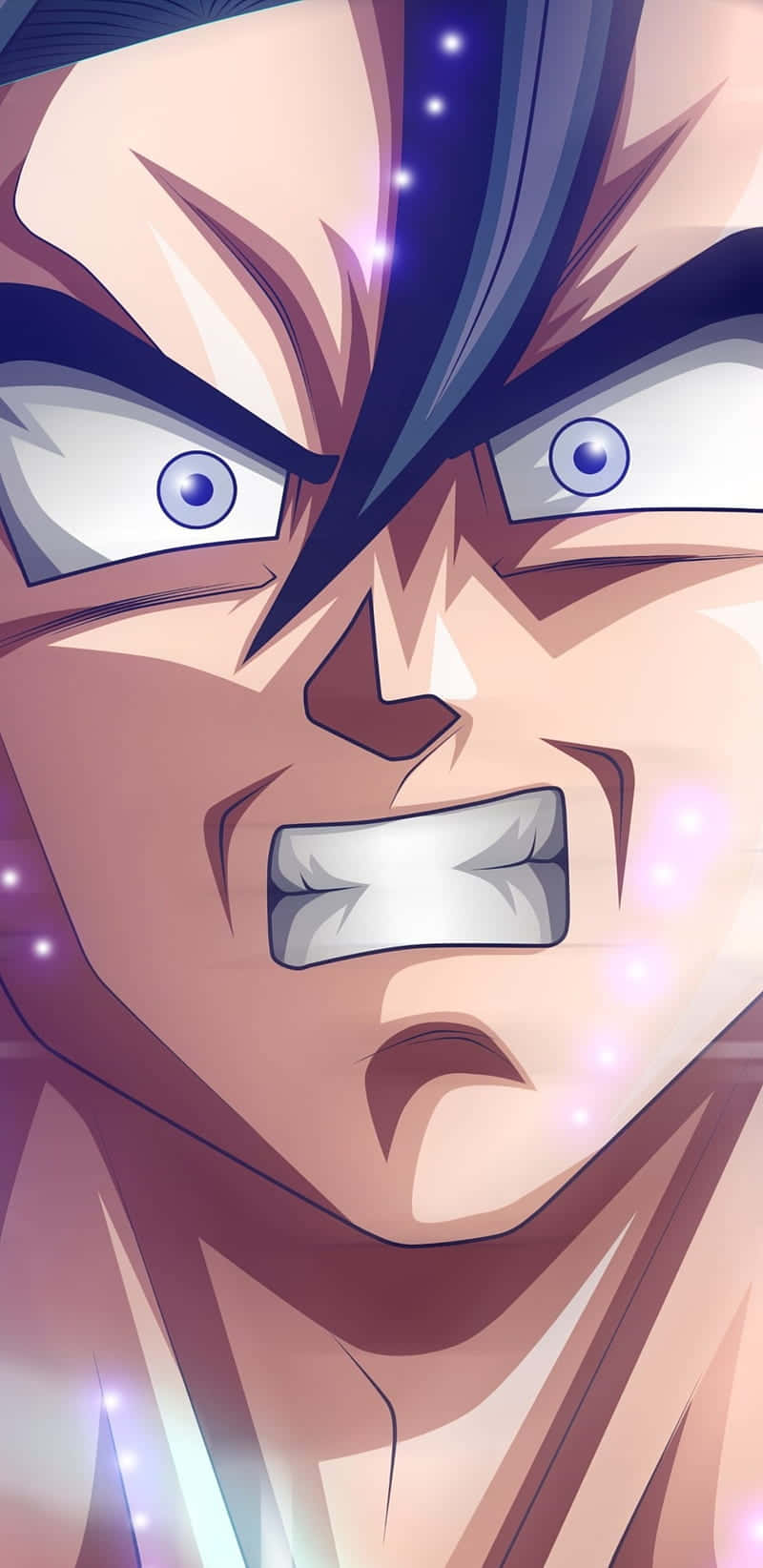 Angry Goku, anime character, intense blue eyes, HD Phone Wallpaper