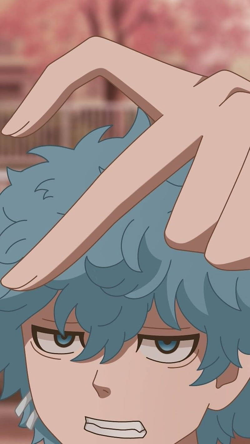Angry Tokyo Revengers, half a heart, blue hair, HD Phone Wallpaper