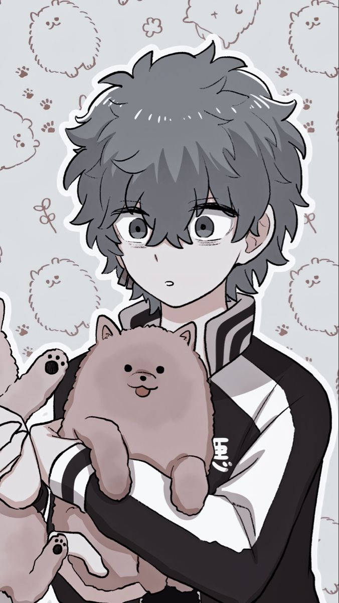 Angry Tokyo Revengers, puppy, messy gray hair, SD Phone Wallpaper