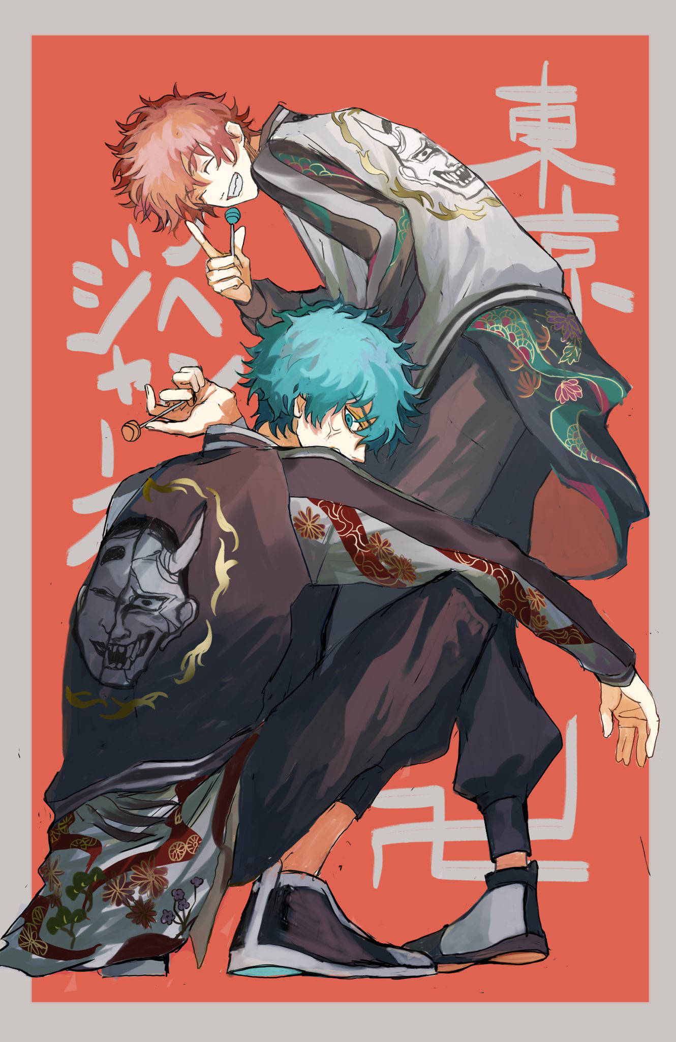 Angry Tokyo Revengers, jacket, demon design, Full HD Phone Wallpaper