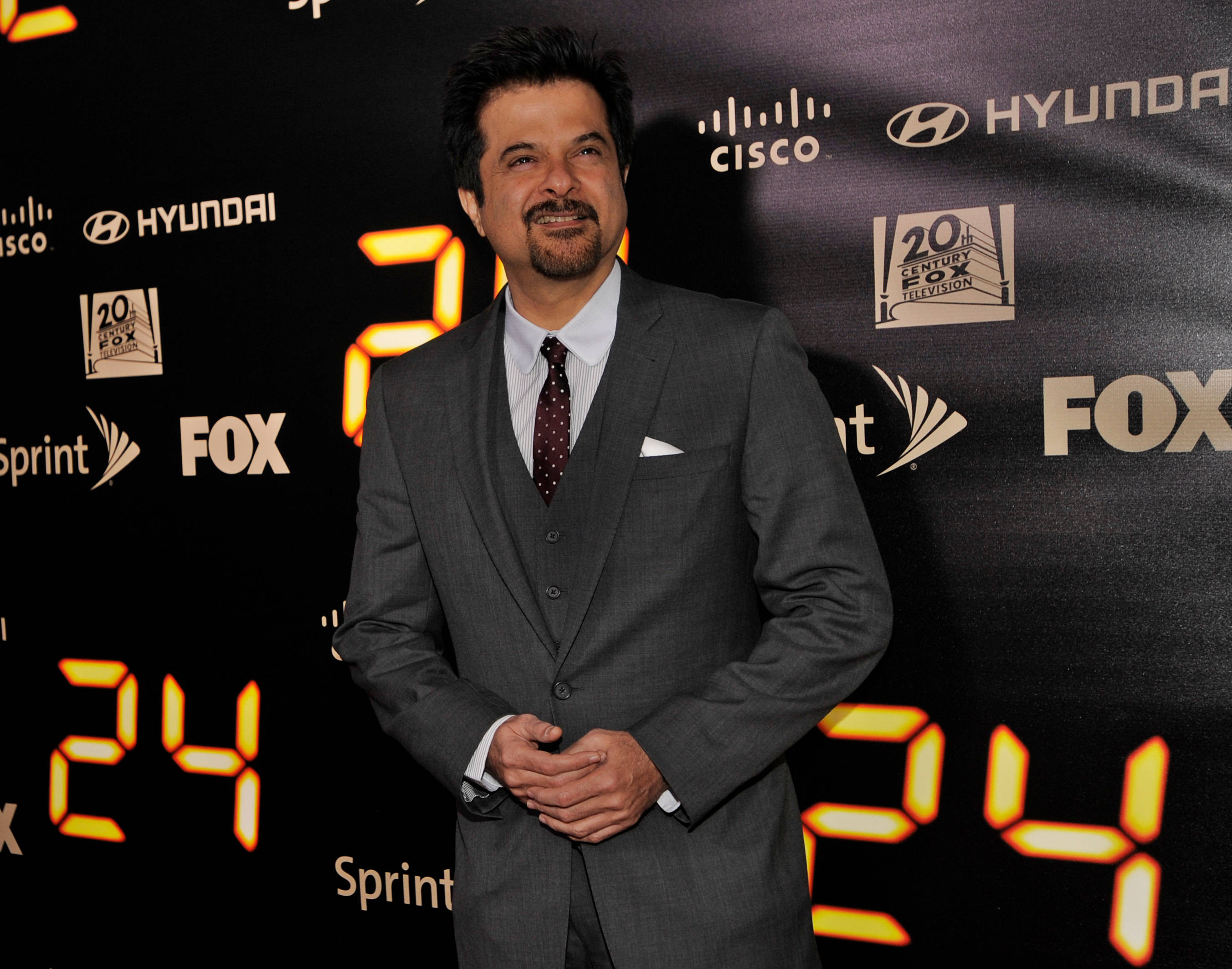 Anil Kapoor, grey suit, black backdrop, 2K Desktop Wallpaper