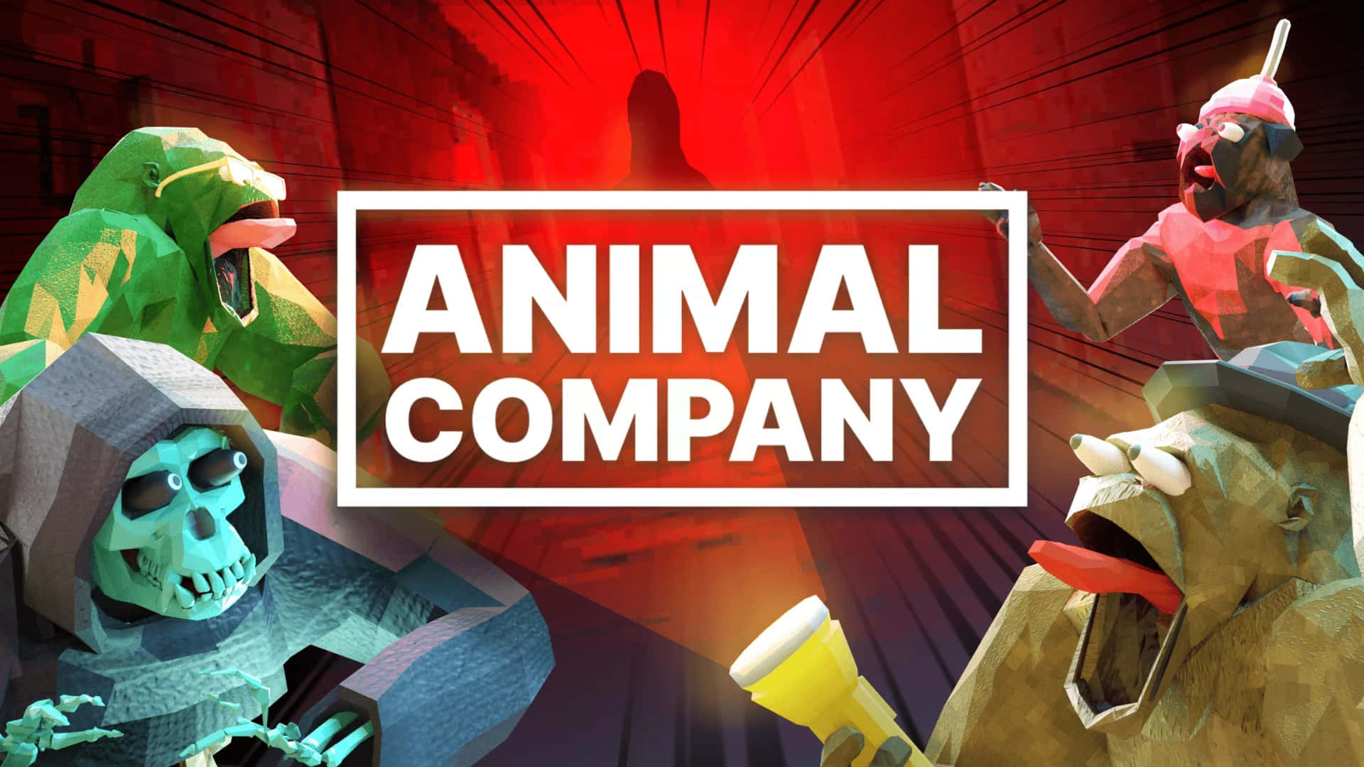 Animal Company, low poly, skull hooded figure, Full HD Desktop Wallpaper