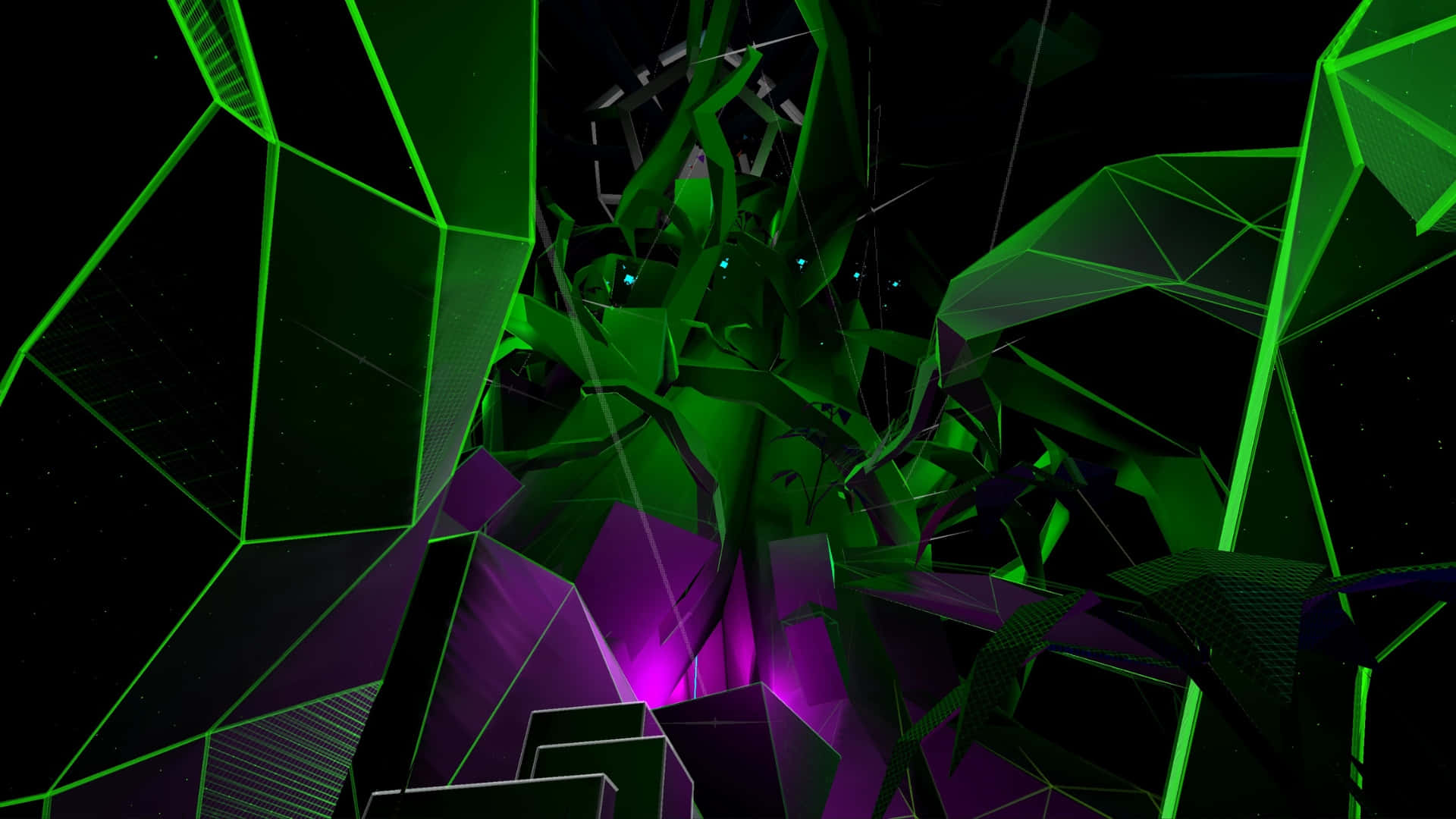 Animal Company, virtual reality experience, neon green, Full HD Desktop Wallpaper