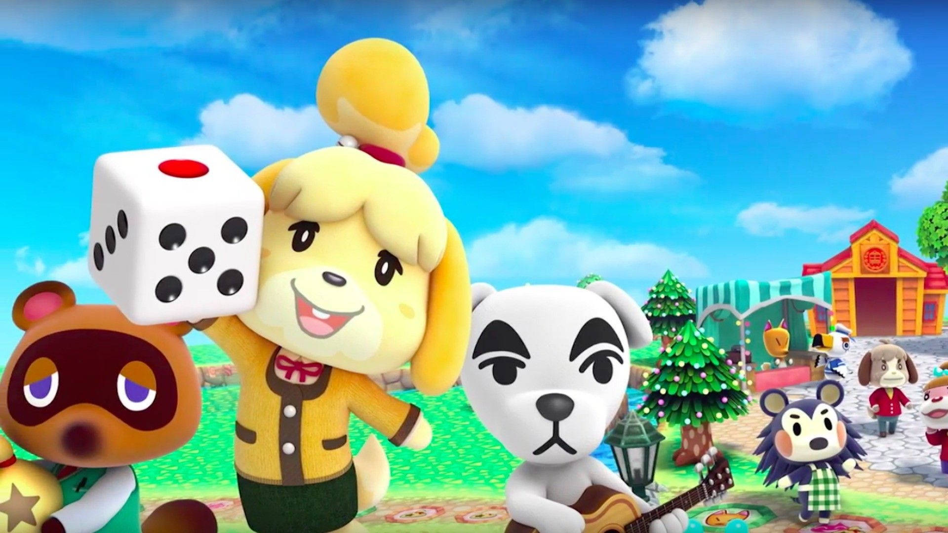 Animal Crossing, villager, giant die, Full HD Desktop Wallpaper
